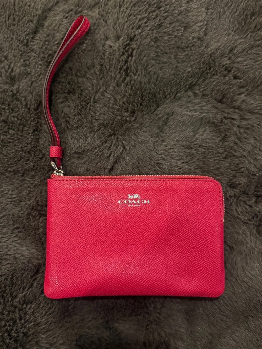 Coach Signature Crossbody Pink Wristlet Pouch 3 Piece Set